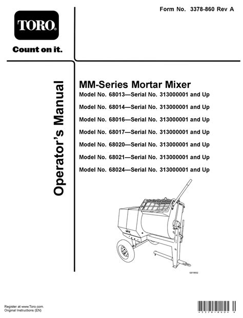 Toro Mm Series Operators Manual Pdf Download Manualslib