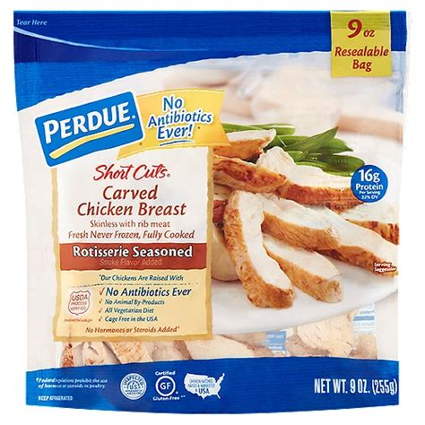 Perdue Short Cuts Rotisserie Seasoned Carved Chicken Breast
