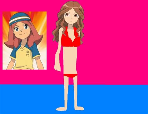 Natsumi Raimon Wearing Bikini In Pool Inazuma Eleven Fan Art