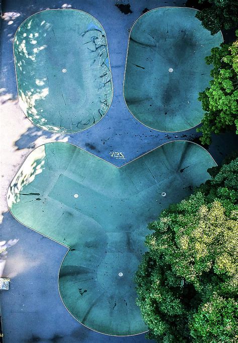 skatepark aerial photography photograph by nicklas gustafsson pixels