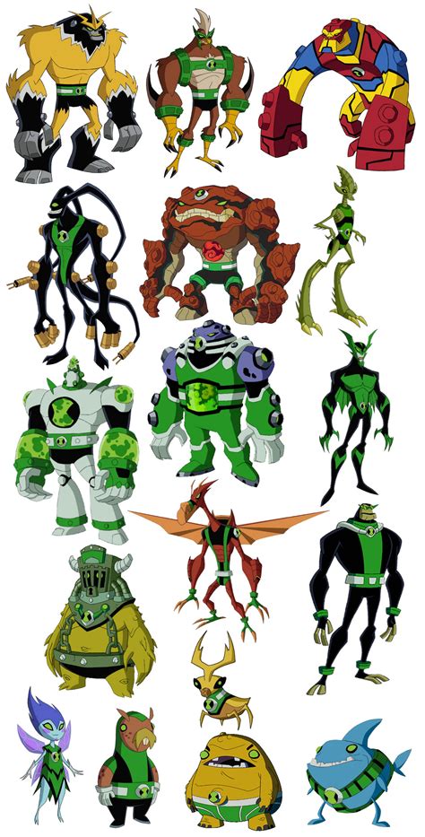 Ben 10 Omniverse New Aliens by ChemistryChandra on DeviantArt