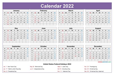 List Of 2022 Monthly Calendar Template Word With Holidays 2024 - Elgheko