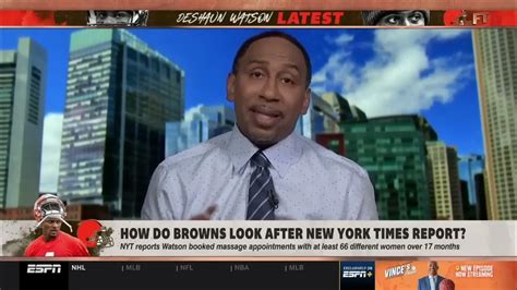 First Take Stephen A Reacts About Deshaun Watson Saw At Least 66 Women Over 17 Months Youtube