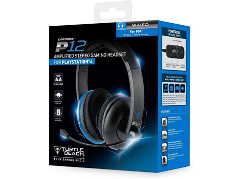Turtle Beach Ear Force P12 Amplified Stereo Gaming Headset PS4 PS