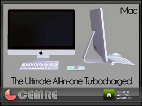 Cemres Trunk Study Collection Apple Imac Sims 4 Custom Content Sims