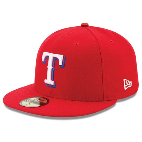 New Era Texas Rangers Red Alternate Authentic Collection On Field