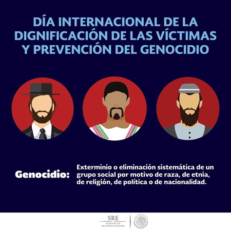 día internacional para la conmemoración y dignificación de las víctimas del crimen de genocidio