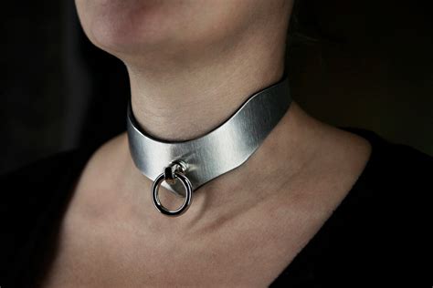 BDSM Collar Neck Corset Adjustable Choker Stainless Steel Etsy Ireland