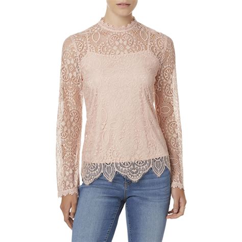 Beautiful Vintage Style Sheer Pink Lace Top And Its From Sears If