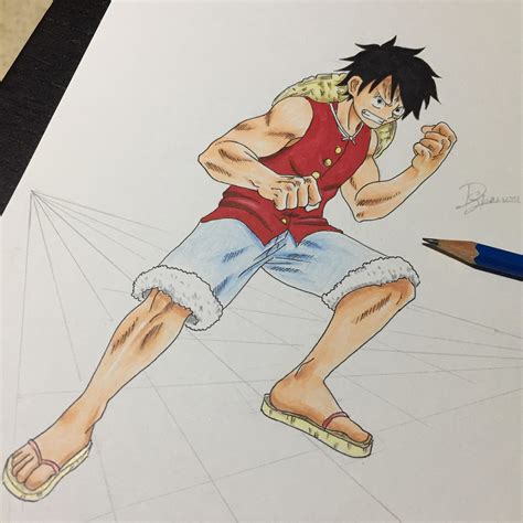 My Drawing Of Monkey D Luffy Ronepiece