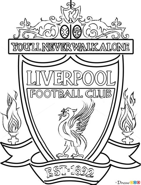 How To Draw Liverpool Football Logos