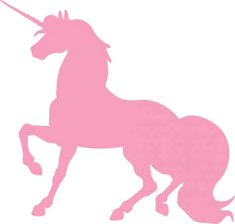 Pink Unicorn Silhouette Png Transparent Background Free Download