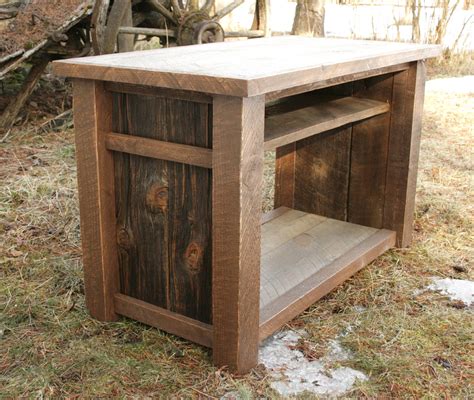 Rustic Reclaimed Tv Media Entertainment Stand By Echopeakdesign