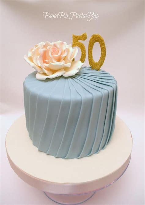 Simple anniversary cake design without fondant. 50th Anniversary Cake | 50th anniversary cakes, Fondant ...