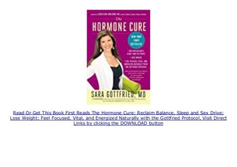 Original Books The Hormone Cure Reclaim Balance Sleep And Sex Drive Lose Weight Feel Focused