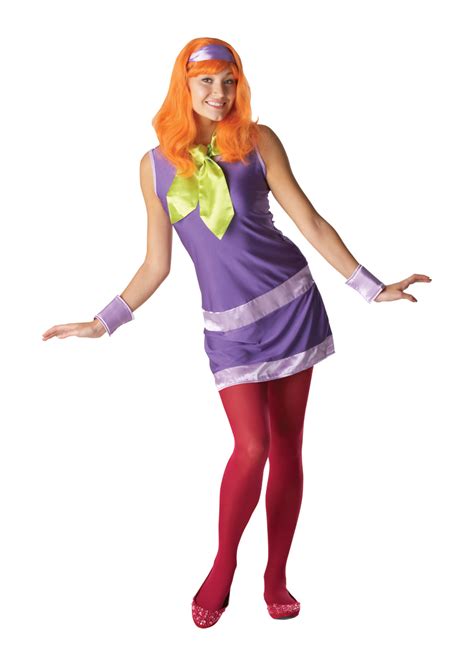 Daphne Scooby Doo Tv Movie Ladies Fancy Dress Costume Outfit Wig Uk 8