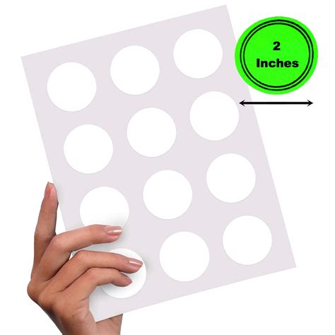 Buy 180 Labels 2 Inch Round Labels Printable Labels 15 Sheets Of 12