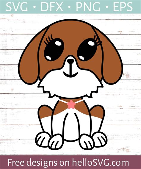 Cute Brown Puppy Svg Free Svg Files