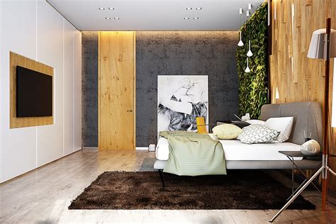 Eco Style Bedroom On Behance Living Room Wallpaper Trends Wallpaper