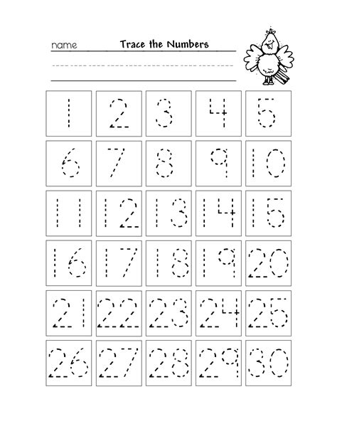 7 Best Images Of Number Sheets 1 To 50 Printable Printable Number 1