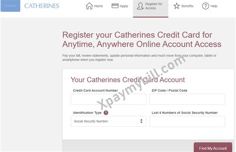 Enjoy exclusive platinum rewards when you apply and use a platinum card! Catherines Credit Card Bill Payment - www.catherines.com Pay Bill - Pay My Bill