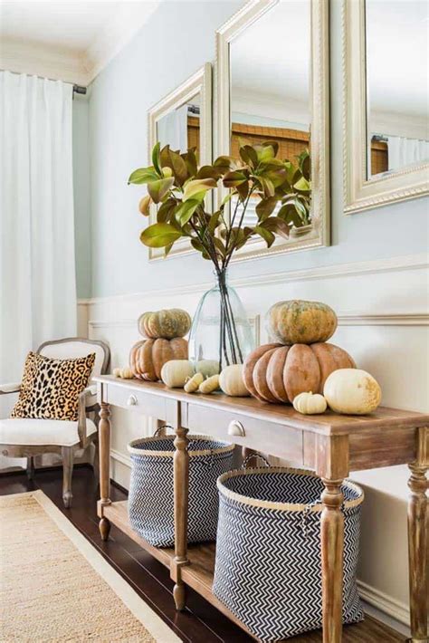 23 Amazing Ways To Style Your Console Table With Fall Decor