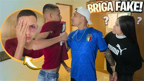 Fingimos Uma Briga Fake Na Frente Da Minha Namorada Youtube