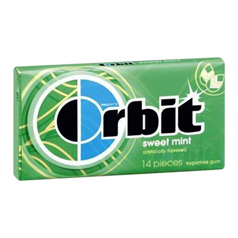 Wrigleys Orbit Sugar Free Chewing Gum Sweet Mint 14 Pieces 12 Pack