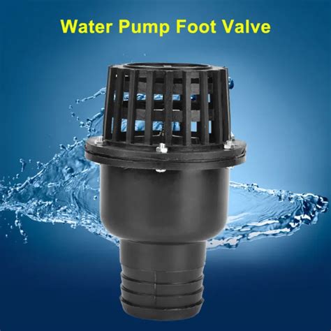 Water Pump Foot Valve Black Pvc Low Pressure Flat Check Valve For