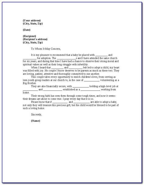 Letter Of Recommendation For Pet Adoption Letter Resume Examples