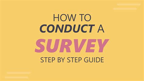 how to conduct a survey quick guide from beginning to end