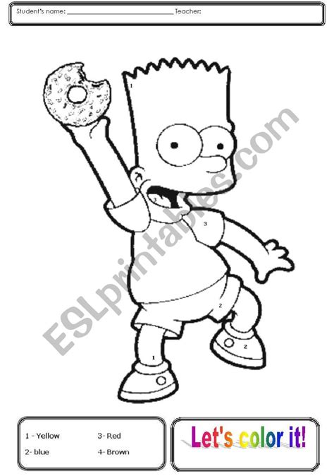 Bart Simpson Graphing Worksheet