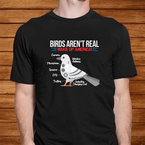 birds arent real funny government conspiracy bird watching shirt teeuni