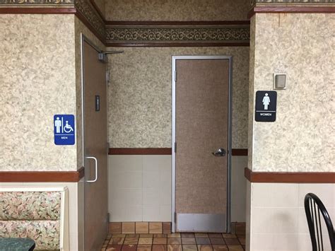 The Mens And Womens Bathroom Signs At Mcdonalds Mildlyinfuriating