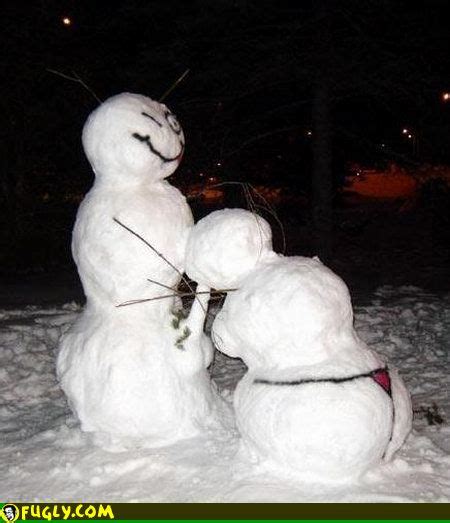 Snow Man Pron Funny Images Fugly