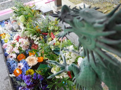 This image has been flagged as: 【宇部市】西宮八幡宮 4月の花手水は"端午の節句"がテーマ ...