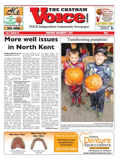 The Chatham Voice Nov 2 2017 By Chatham Voice Issuu