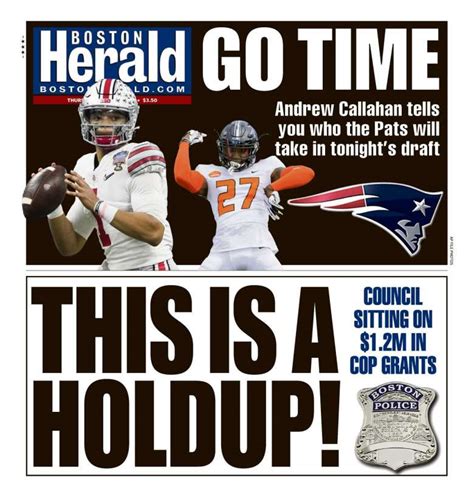 Boston Herald Front Page Gallery