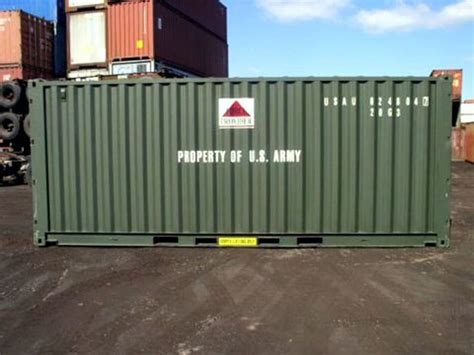 TRS sells special order 20ft L X 8ft H conex & milvan shipping containers