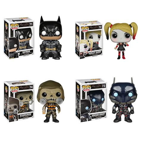 Funko Pop Batman Arkham Knight Vinyl Figures Set Of 4 Arkaham