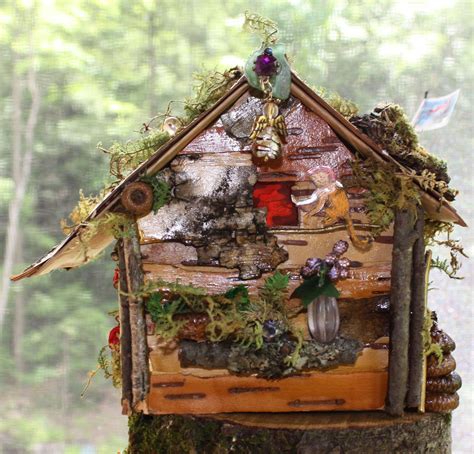 Fairy House Kit Build Your Own Unique Birchbark And Moss Etsy