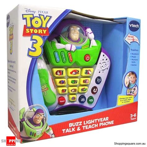 Disney Vtech Learning Toy Story 3 Buzz Lightyear Talking Teach Phone Images