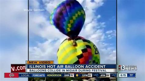 Caught On Camera Out Of Control Hot Air Balloon At Illinois Festival