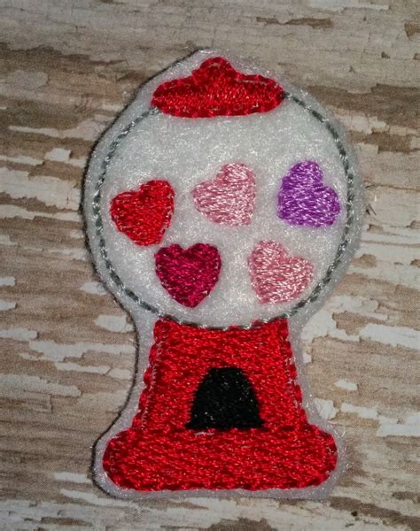 Set Of 4 Heart Gumball Machine Candy Valentines Valentine Day Etsy