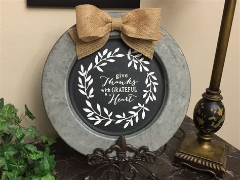 Chalkboard Decorative Charger Plate Loved How This Turned Out
