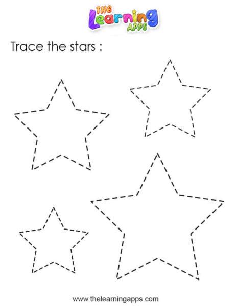 Download Our Free Star Tracing Worksheet For Kids