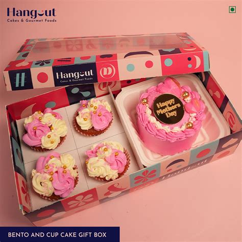 Buy Mother S Day Special Bento And Cup Cake T Box Online Hangout Cakes And Gourmet Foods