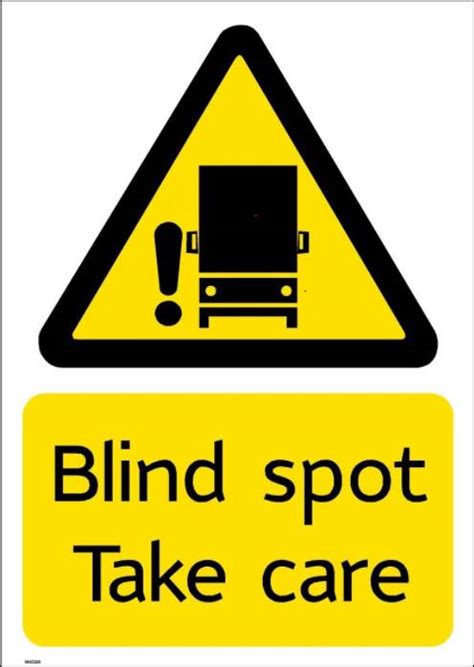 Blind Spot Take Care Cyclist Sticker Sadh 200x300mm A4 Tflfors
