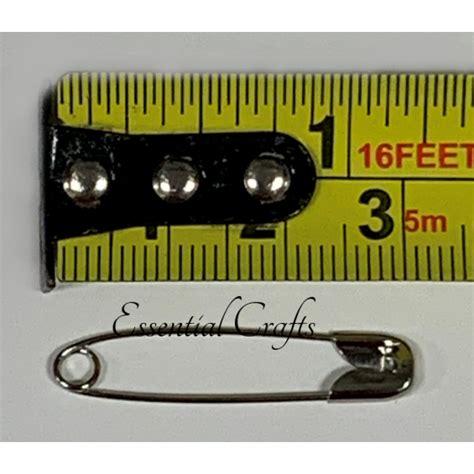 Safety Pins Nickel Size 1 Bunch 12