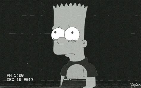 Cartoon Sad Simpsons Wallpaper Sad Boy Hd Wallpaper Bart Simpson Sad